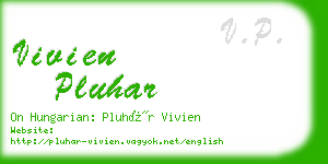 vivien pluhar business card